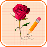 Cover Image of Download How to Draw Flowers Easy Step  APK