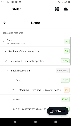 Android application Stelar screenshort