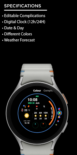 Night ver 30 - watch face screenshot 4
