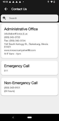 Knox County Sheriff Illinois Screen 2