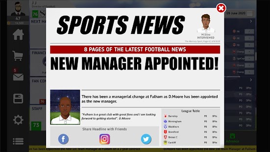 Club Soccer Director 2021 - So Capture d'écran