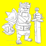 How To Draw Clash of Clans icon