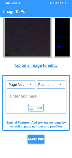 ImagetoPdf Screen 2