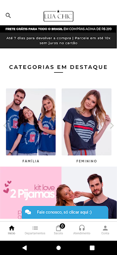 Android application Lua Chic Pijamas screenshort