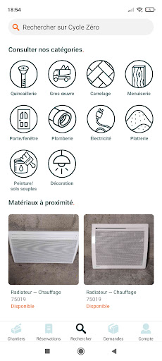 Android application Cycle Zéro screenshort