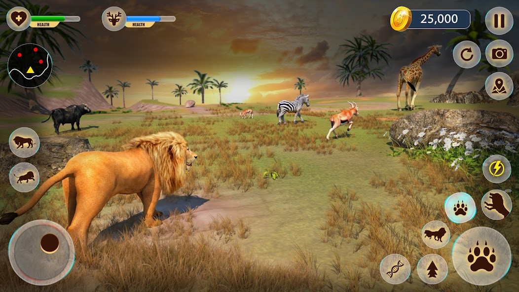 Lion Games: Animal Simulator 3D MOD APK  (Unlimited Money) - Apkmody