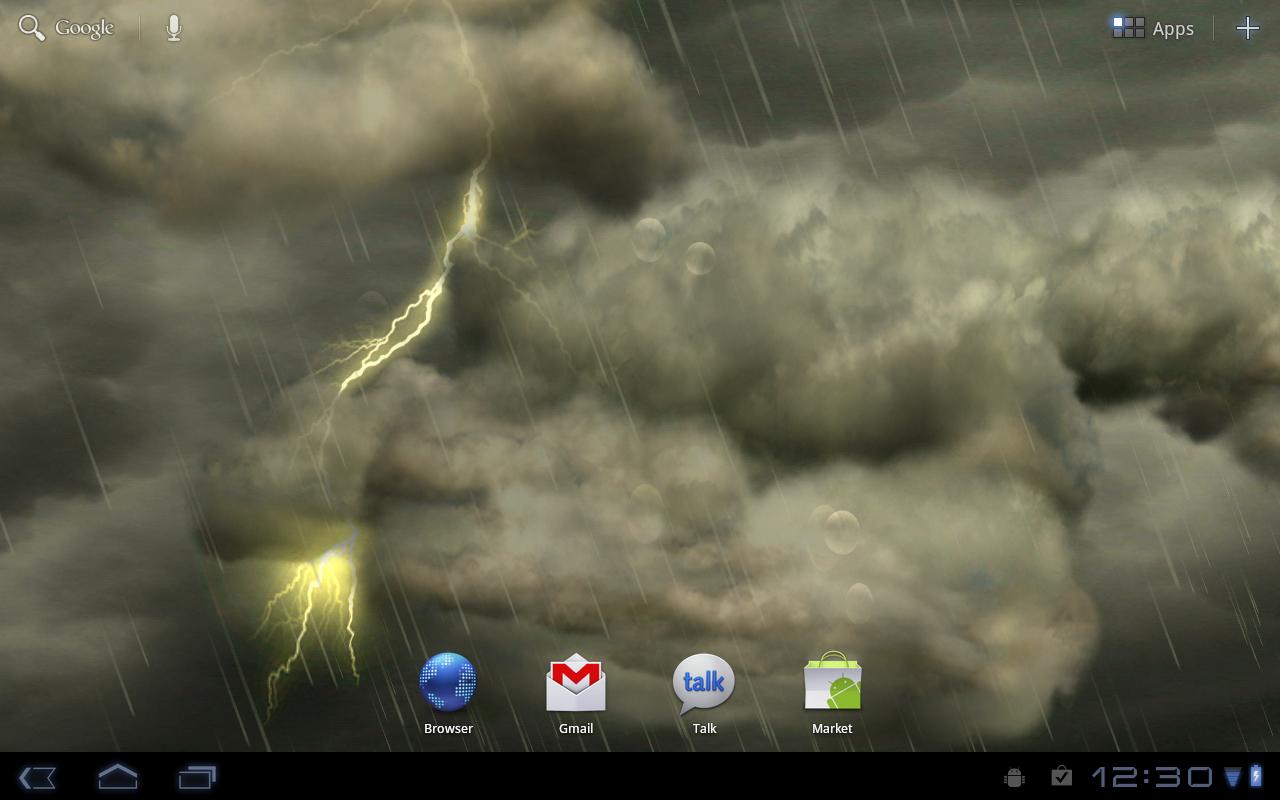 Android application Thunderstorm Free Wallpaper screenshort