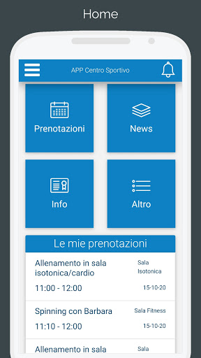 Android application Valmessa Sporting Club screenshort