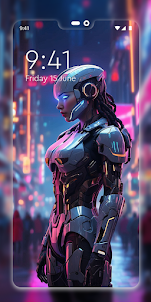 Wallpaper Cyberpunk - AI