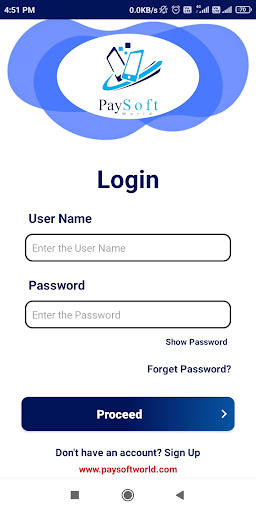 Android application PaySoftWorld screenshort