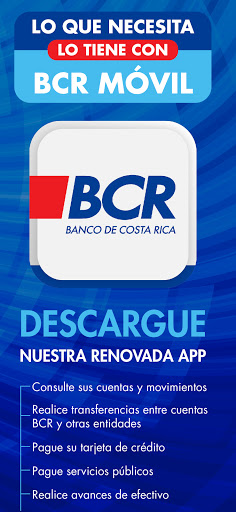 Android application BCR Móvil screenshort