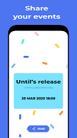 screenshot of Until: events countdown