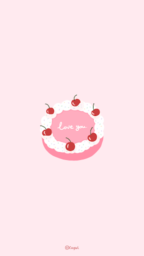 Android application 카카오톡 테마 - 체리 케이크 screenshort