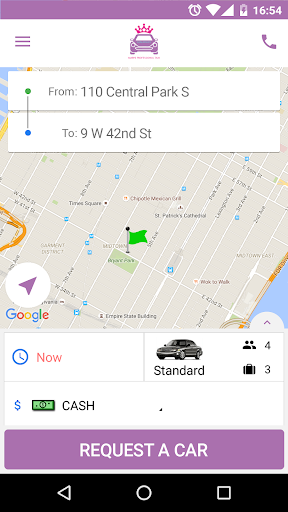 Marys Professional Taxi Screen 2