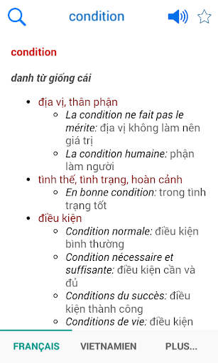 Android application Phap Viet Tu Dien screenshort