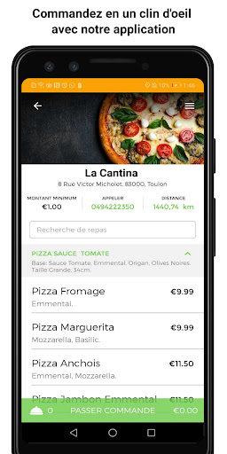 Android application La Cantina screenshort