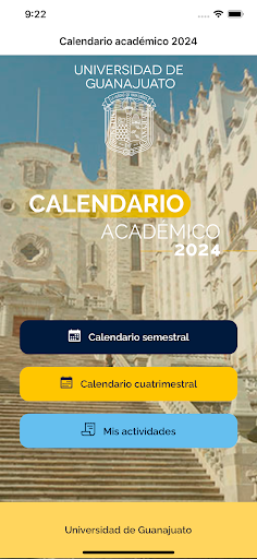 Android application Calendario Académico UG screenshort