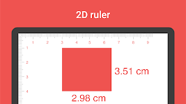 screenshot of Digital Ruler : Inches & cm