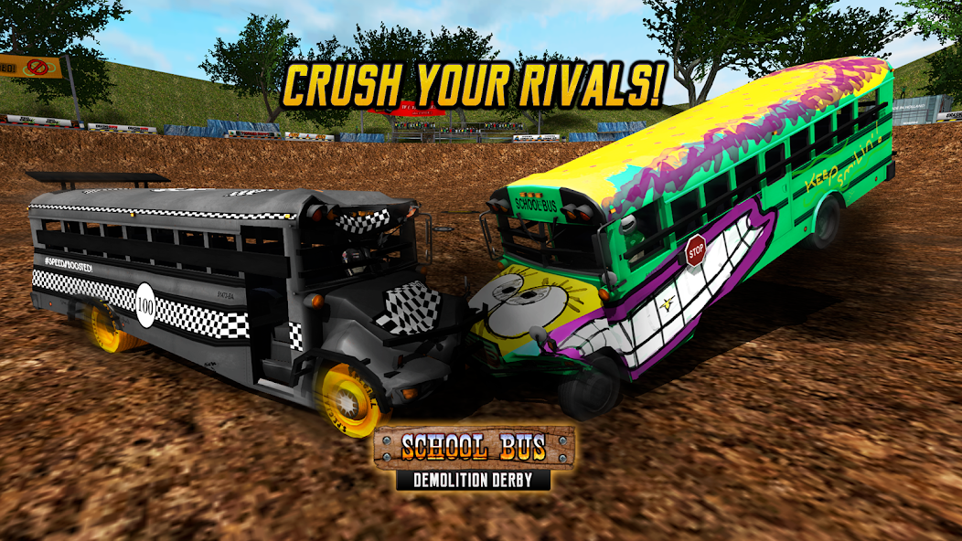 School Bus Demolition Derby 1.2.5 APK + Mod (Unlimited money / Free purchase) for Android