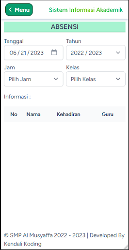 SMP Al Musyaffa Kendal Screen 3