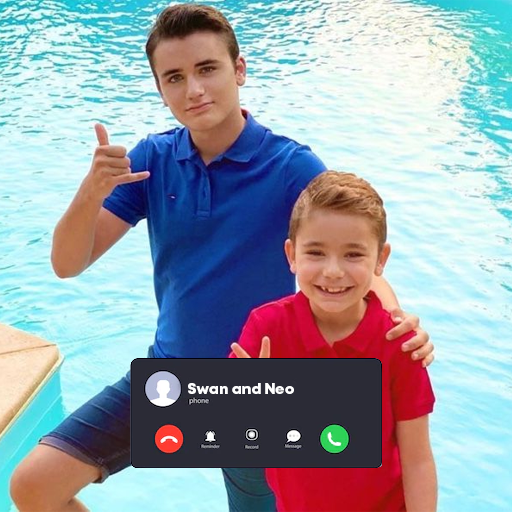 Swan and Neo Fake Call & Video logo
