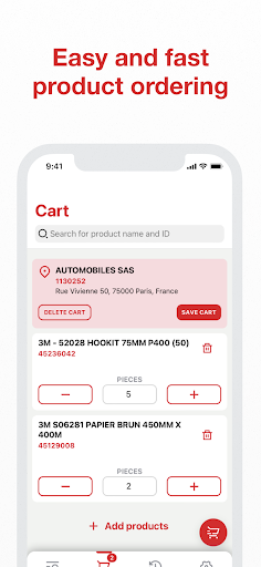 Consommables Carrosserie App Screen 3