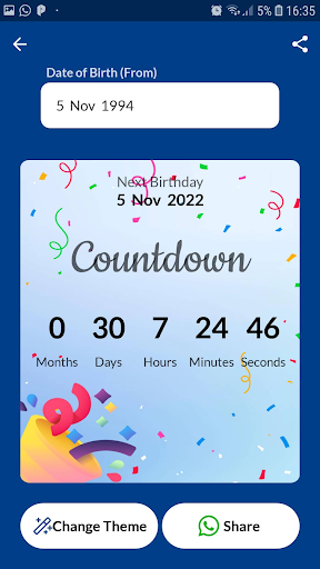 Age Calculator Birthday Remind Screen 2