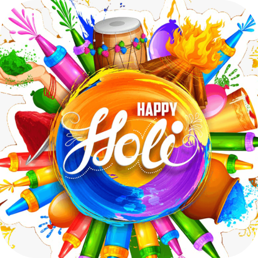 Holi Greeting Collection. logo