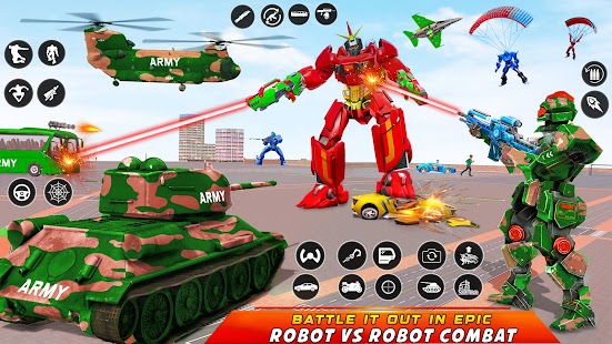 Army Bus Robot Car Game 3d Screenshot