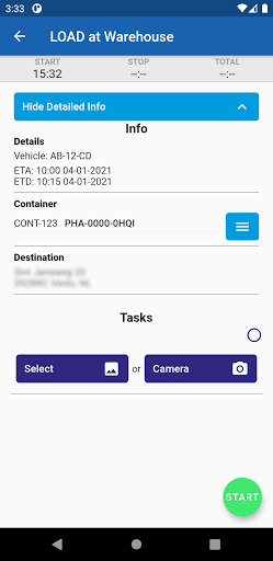 PHAROX Field App Screen 3