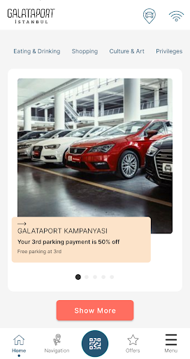 Android application Galataport İstanbul screenshort