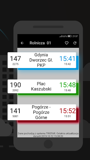 Morabus - bus delays Screen 2