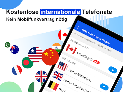 Dingtone: zweite Telefonnummer Screenshot