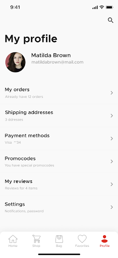 Android application E-Commerce screenshort