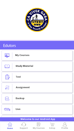 Android application VG Study Hub - CA Vivek Gaba screenshort