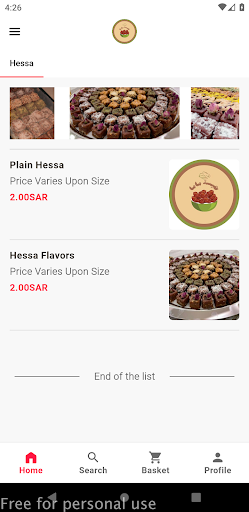 Android application Hessa Mama screenshort