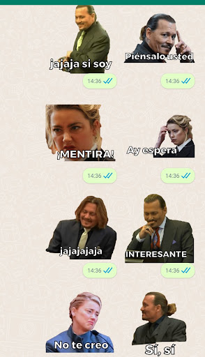 Stickers de johnny depp Screen 3