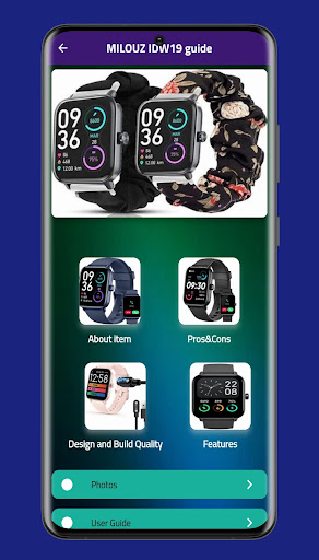 Android application MILOUZ IDW19 smartwatch guide screenshort