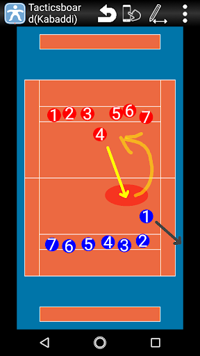Android application Tacticsboard(Kabaddi) byNSDev screenshort