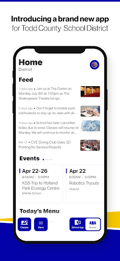Android application Todd County School District screenshort