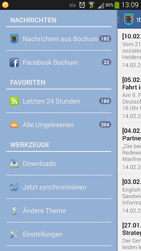 Android application Bochum screenshort