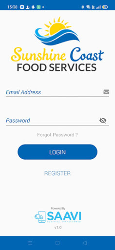 Android application Sunshine Coast Food Service screenshort