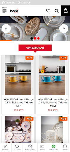 Android application Heda Porselen screenshort
