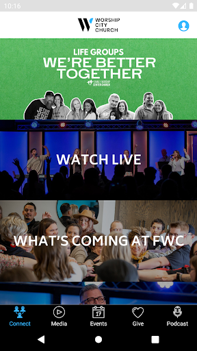 Android application Worship City Church screenshort