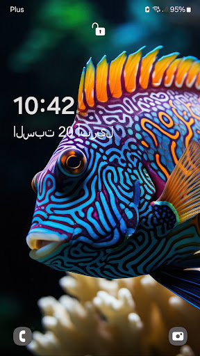 خلفيات مع الأسماك