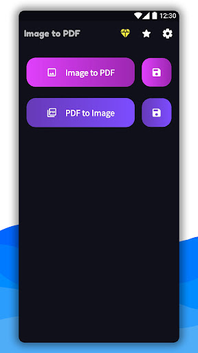Android application Image to PDF: PDF to JPG Maker screenshort