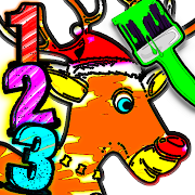 Santa's Christmas Coloring Games for little kids 1.11 Icon