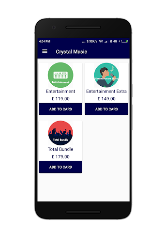 Android application Crystal screenshort