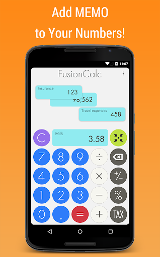 FusionCalc (Memo Calculator) Screen 2