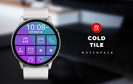 Android application Cold Tile Watch Face screenshort